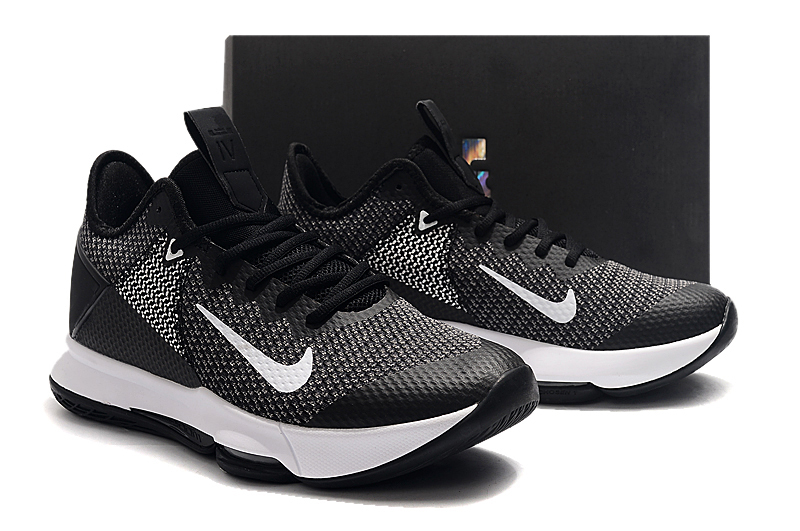 2019 Men Nike Lebron James Witness IV Carbon Grey White Shoes